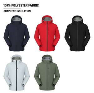 Giacca <span class=keywords><strong>da</strong></span> Sci Invernale <span class=keywords><strong>Impermeabile</strong></span> Vuota <span class=keywords><strong>da</strong></span> <span class=keywords><strong>Uomo</strong></span> All'ingrosso, Giacca a Vento in Nylon Spessa con Cappuccio per <span class=keywords><strong>Lavoro</strong></span> Caldo, Logo Personalizzabile - Product Image 1