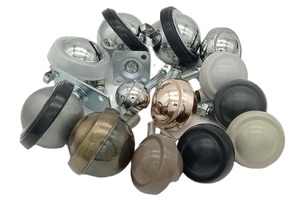 Chất lượng cao <span class=keywords><strong>2</strong></span>.5 inch Kẽm hợp kim Caster Bánh Xe Màu Be nâu với vàng bóng xoay phanh STEM OEM tùy chỉnh nhà máy bán buôn - Product Image 2