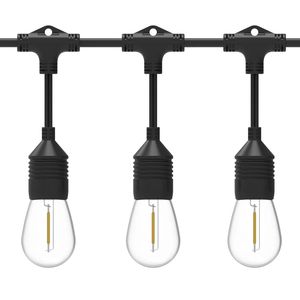 Venta al por mayor 48FT 24 Piezas bombillas ETL Listado de grado comercial IP65 al aire libre inastillable s14 LED Filamento Bombilla Luz - Product Image 3