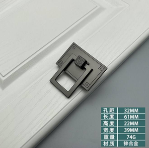 32mm Dooroom Furniture Handles Wardrobe Dresser <b>Cupboard</b> Cabinet Drawer Handle Modern American <b>Knob</b> <b>Black</b> Pulls - Product Image 3