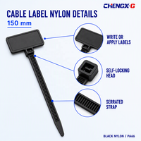Attaches-câbles en nylon PA66, auto-bloquantes, résistantes à la chaleur (-40 à +85°C), résistance à la traction de 8 kg, pour usage industriel
