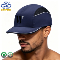 Casquette de course avec logo, production en gros, fabricant GRS BSCI, avec bande réfléchissante et dos en mesh, pour les sports de plein air unisexes