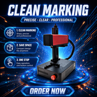 Nouvelle machine de marquage laser à fibre CNC mini et légère jusqu'à 50W pour la gravure sur métal et plastiques, prenant en charge les fichiers DXF/AI/DST