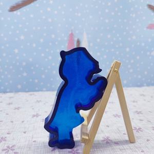 Moldes de fundición de resina hechos a mano para adornos decorativos DIY estilo Ins herramientas de escritorio de silicona molde de Papá Noel - Product Image 1