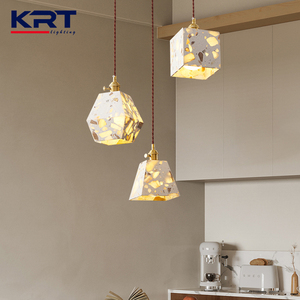 Bán Buôn trong nhà hiện đại E27 kim loại thủy tinh Bắc Âu phòng ngủ hội trường trần trang trí LED Đèn chùm ánh sáng - Product Image 3