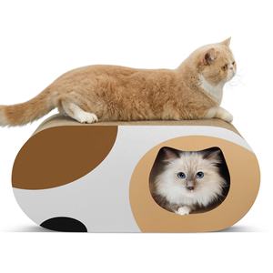 Logo del prodotto per animali domestici casa di carta a forma di Villa di lusso per gatti fai da te torre per gatti in cartone tiragraffi per gatti caratteristica materiale ecologico - Product Image 1