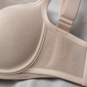Ensemble soutien-gorge à armatures doux et couvrant Morning Mist pour femme et culotte gainante taille haute, bonnets D-G grande taille, antibactérien rafraîchissant - Product Image 6