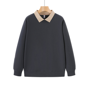 <span class=keywords><strong>Polo</strong></span> da uomo in poliestere 320gsm <span class=keywords><strong>Polo</strong></span> classica tinta unita a manica lunga di alta qualità sport <span class=keywords><strong>Polo</strong></span> sociale uomo - Product Image 4