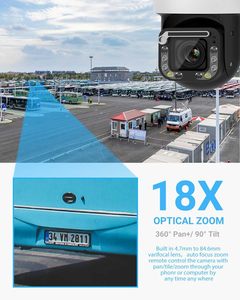 Camera ngoài trời 4K PTZ zoom 18x tích hợp chức năng lau kính, phát hiện người/xe bằng AI, đàm thoại hai chiều, khe cắm thẻ nhớ SD, 8MP <span class=keywords><strong>IP</strong></span> POE, tự động theo dõi PTZ - Product Image 5
