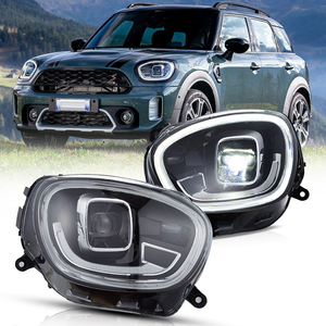 Faros Delanteros LED de Fabricante JC Upgrade para Mini Cooper Countryman F60, Lámpara Delantera 2017-2023, 2.ª Generación, Modelo Halógeno Oficial - Product Image 1