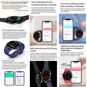 Cuidado DE LA SALUD DE LUJO Osram CPU ET381 Smartwatch Fitness Sleep Track ECG AI Diagnóstico Monitoreo de la salud de la sangre Reloj inteligente ET381 - Product Image 3