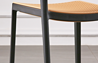Chaises de salle à manger modernes empilables en plastique PP avec accoudoirs pour hôtel, appartement, salle de bain – Meilleures ventes