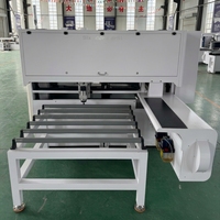 Centre d'usinage CNC automatique OEM à 6 faces pour meubles en panneaux, perceuse à double broche, moteur de fraisage à angle droit, titane