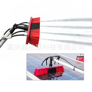 Brosse de nettoyage de panneaux solaires avec pulvérisateur d'eau, perche télescopique de 9 m pour outils de nettoyage de panneaux photovoltaïques - Product Image 5