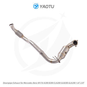 أنبوب عادم YT بتدفق حر مع محول حفاز ثلاثي الاتجاهات مناسب لسيارات مرسيدس بنز W176 A200 B200 CLA200 GLB200 GLA200 1.6T 2.0T - Product Image 6