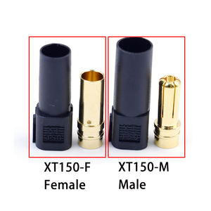 고전류 아마스 6mm Xt150 M F 커넥터 레드 블랙 블루 남성 여성용 Ev Xt150-m Xt150-f Xt 150 바나나 플러그 RC 리포 배터리용 - Product Image 5