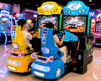 Simulateur de course LeChuang Sports Entertainment avec écran LCD, machine de conduite, jeux d'arcade à monnayeur, construction en plastique et métal