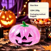 Paket Horor Halloween Bestseller Lintas Negara, Mainan Squishy Labu Setan, Karet Lunak Pereda Stres, Dekorasi Lucu