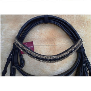 Cavesson-brida de cuero Premium con 5 filas de colores, suave, acolchada - Product Image 3