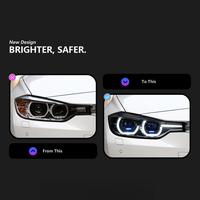 Feux de voiture pour BMW F30, projecteur de phare laser, lentille 2013-2018 F31 LCI, phare LED, style automobile, accessoire automobile, double couleur DRL