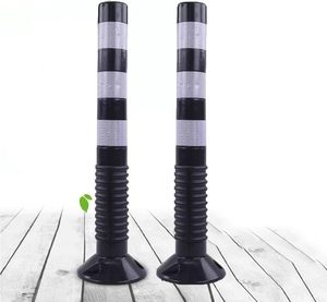 Poste Delimitador de Tráfico de PU de 75 cm, Negro, Amarillo, Rojo, Verde, Alta Visibilidad, Suave, Flexible y Duradero - Product Image 3