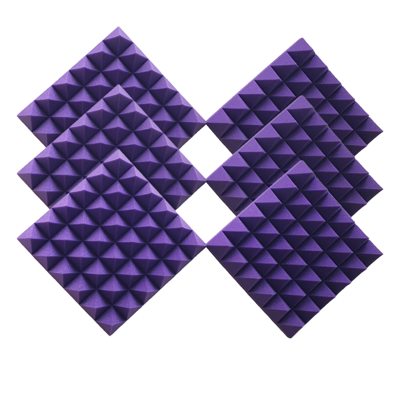 6PCS Hot Foam Pyramid Tiles Acoustic
