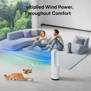 2025 New Bladeless Fan Home Office <b>Ceiling</b> <b>Light</b> With <b>Remote</b> <b>Control</b> Soft Wind Energy Saving Dual Purpose Bladeless Fan - Product Image 4