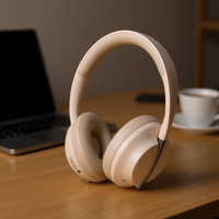 Kabellose Over-Ear-Kopfhörer aus Kunststoff mit Mikrofon und Micro-SD-Kartensteckplatz für Musik und Anrufe, für alle Geräte, hergestellt in China.