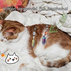Llaveros de acrílico personalizados con temática de pesca, dijes para bolsos estilo Y2K para fanáticos del anime y los videojuegos, regalos creativos de recuerdo - Product Image 4