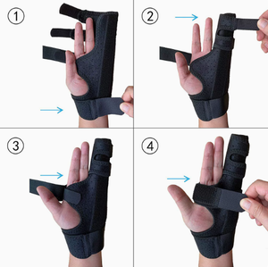 Férula inmovilizadora rosa para dedo, muñeca y <span class=keywords><strong>mano</strong></span>, para fracturas de boxeo, fracturas de anillo, dedo anular y goteo de dedo anular - Product Image 3