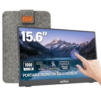 Écran portable multiport tactile Type C, double interface, plug-and-play, aucun pilote supplémentaire requis pour une fonction tactile instantanée