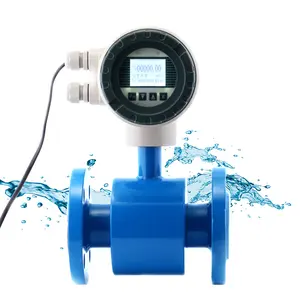 PTFE electromagnetic flowmeter incorporate type electro magnetic flow meter for water slurry