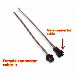 Strip LED Synchronous Splitter memperluas 3P SM pesawat kepala Plug Terminal tembaga 12V IP65 PVC jaket satu dua tiga empat - Product Image 2
