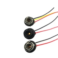 Support de lampe clignotante LED pour voiture avec faisceau de câblage H9 H11 H13 H16 1156 1157, adaptateur d'ampoule HOOHA HARNESS 150mm étamé