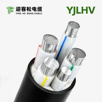 Kabel Daya Paduan Aluminium YJLHV 5-inti 0.6/1kV Berisolasi XLPE Selubung PVC Tanpa Pelindung Baja