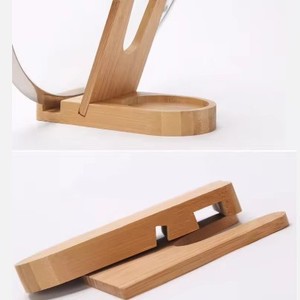 Support de couvercle de pot en bambou, repose-louche, support de rangement, organisateur d'ustensiles de cuisine écologique pour outils de cuisson - Product Image 2