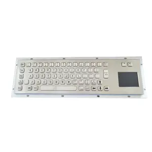 Водонепроницаемая металлическая механическая клавиатура с сенсорной панелью или трекболом, 65 клавиш