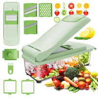 Multifunctionele milieuvriendelijke plastic mandoline keuken gadget groentesnijder handmatige snijder fruit aardappel snijder rasp 20