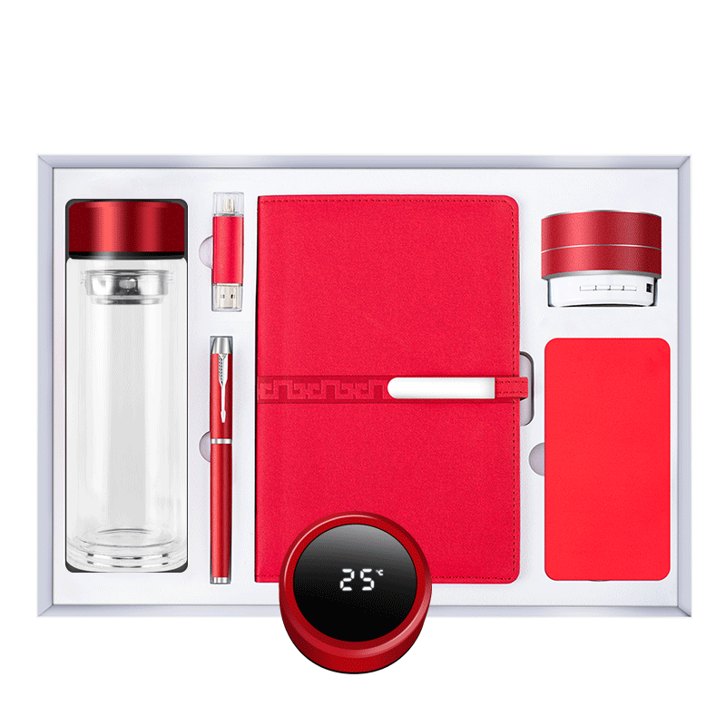 <strong>2026</strong> Luxury Promotional Gift Set <strong>2</strong>-6 <strong>in</strong> <strong>1</strong> Notebook Pen USB Bottle with Tea Infuser Umbrella Speaker Power Bank for Businessmen
