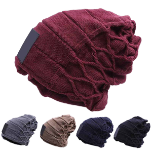 Gorro de Lana con Forro Polar, 100% Acrílico, Cálido, para Viajes al Aire Libre, Unisex, Otoño Invierno, Deportivo - Product Image 1