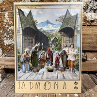 Ensemble de figurines de la Nativité en résine peintes à la main de 38 cm, durables, sculptées, pour Pâques, Noël, la naissance, le crèche, la maison catholique
