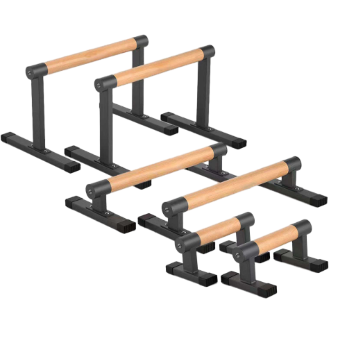 Push Up Bar Non-Slip Wooden Handle Home Gym Equipment