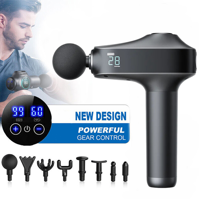 Wholesale Cordless Fitness Body Massager Gun 30 Speed Vibration & Deep Tissue Percussion Relaxing Muscle Brushless Massager