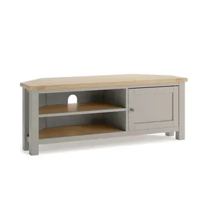 <strong>Corner</strong> TV <strong>Unit</strong> with Door and Shelves for Living Room <strong>Corner</strong> TV Stand <strong>Media</strong> Cabinet Entertainment Table - Product Image 5