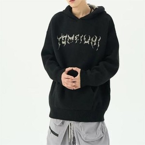 Suéter de Mohair de Invierno de Alta Calidad, Tejido de Punto, Antiencogimiento, con Logotipo Frontal, 480 g/m², Premium, Talla Grande, Logotipo Personalizado, Ropa Urbana - Product Image 1