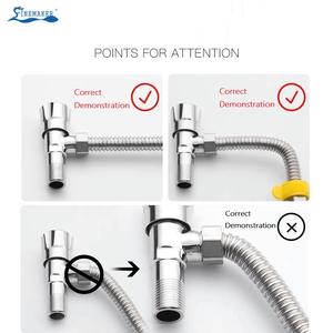 1/2 дюймов 16 мм гофрированный 304 из нержавеющей стали шланг для душа гибкий трубопровод - Product Image 4