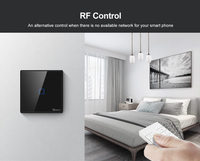 SONOFF T1/T2/T3/T0 EU/UK/US 1/2/3Gang WiFi Smart Wall Touch Switch SEMUA Kontrol Rumah Pintar