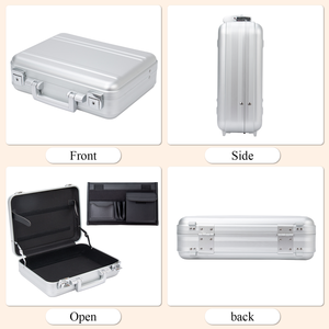 <span class=keywords><strong>Valigetta</strong></span> in Alluminio Stile Nazionale, Custodia Rigida di Grande Capacità, Organizzatore Professionale per Attrezzature e <span class=keywords><strong>Cosmetici</strong></span> - Product Image 3