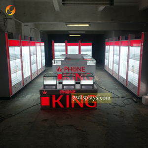 Tùy chỉnh chất lượng cao Kính Điện thoại di động Phụ Kiện <span class=keywords><strong>Showcase</strong></span> cho trung tâm mua sắm hiển thị-Điện thoại di động cửa hàng kiosk - Product Image 1