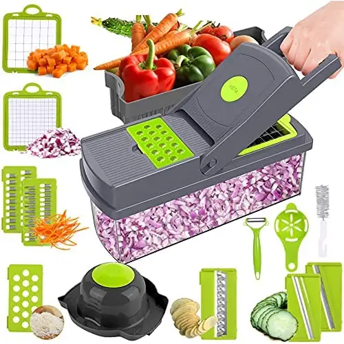 Taglierina per verdure multifunzionale utensili per la preparazione di insalata tritatutto per frutta utensili da cucina taglierina per gadget